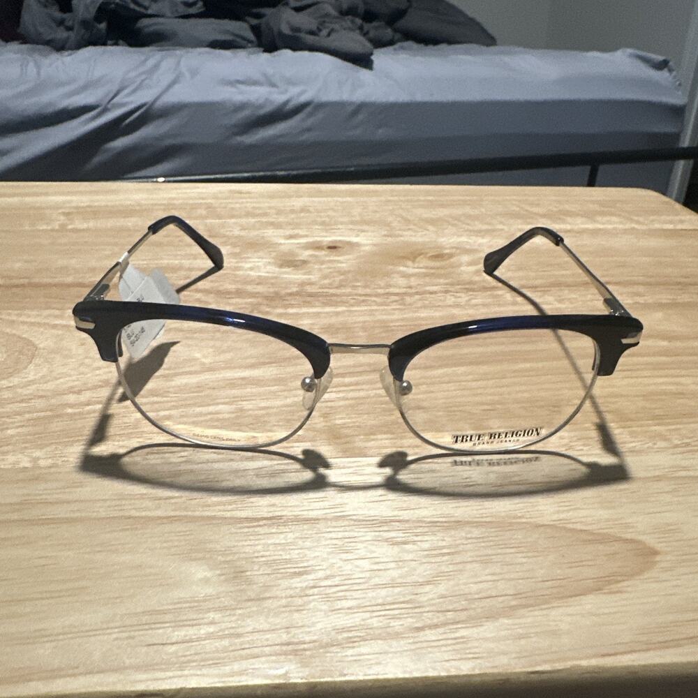 True Religion T013 BLU Blue Eyeglass Frames 54 20 145